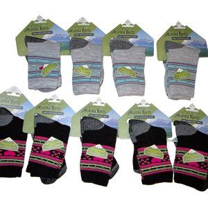9 Girls Size 9-3 Merino Wool Blend Midweight Socks Cushioned Crew